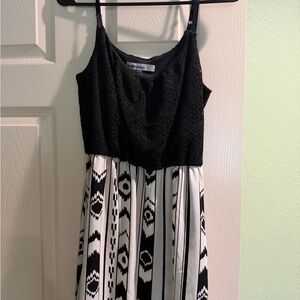 Bailey Blue Black and White Maxi Dress